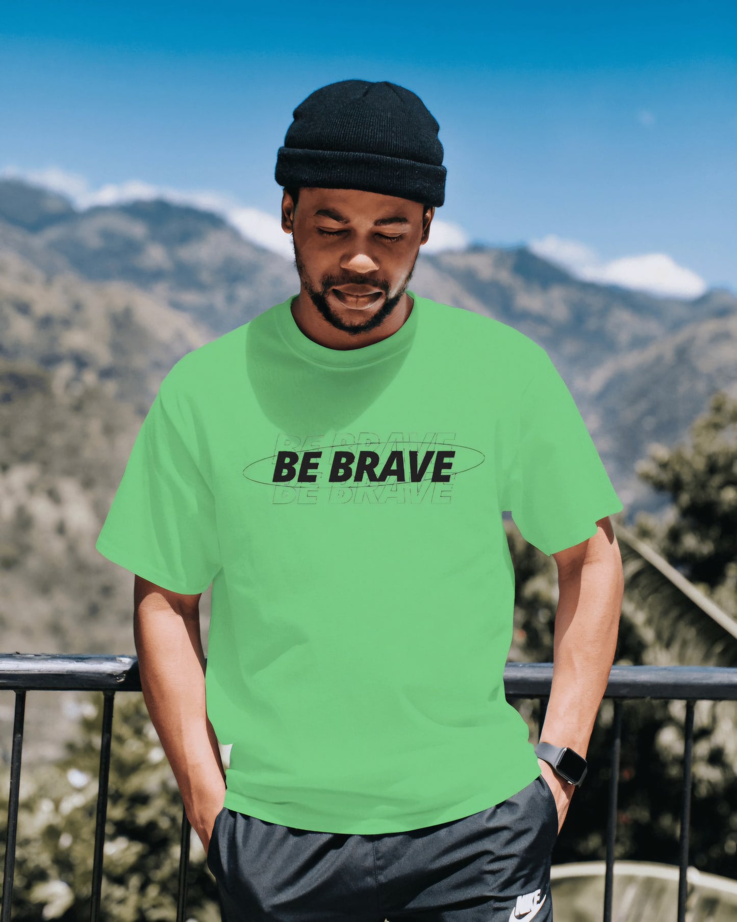 BE BRAVE PREMIUM OVERSIZED T-SHIRT