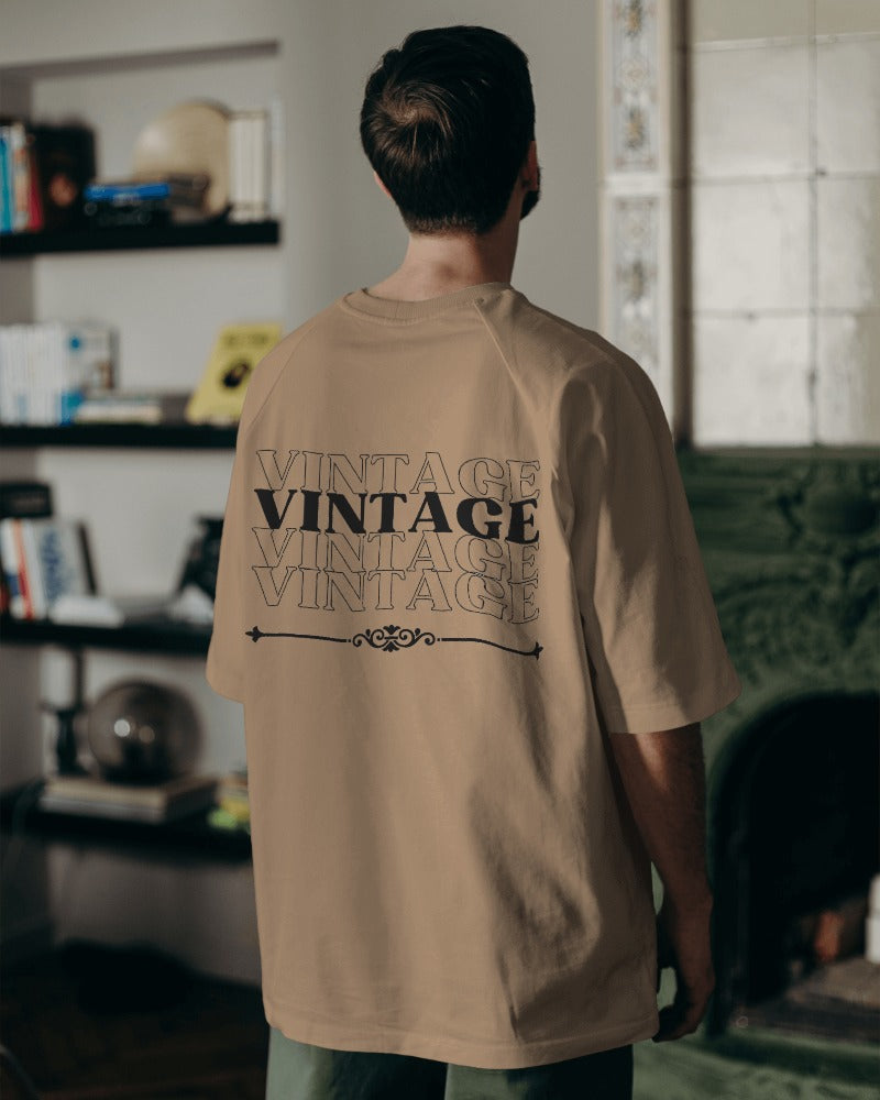 VINTAGE BACK PRINTED OVERSIZED T-SHIRT