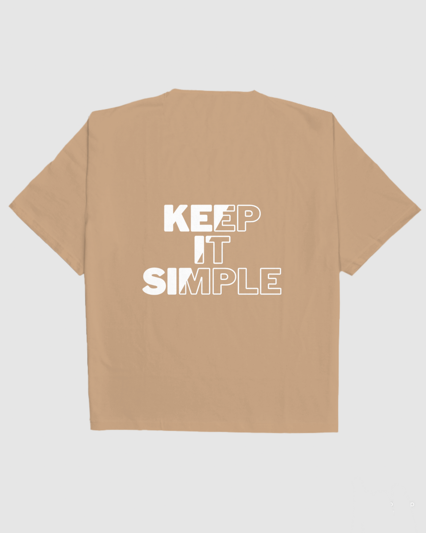 KEEP IT SIMPLE BACK PRINT OVERSIZED FIT