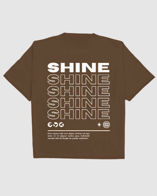 SHINE BACK PRINTED OVERSIZED T-SHIRT