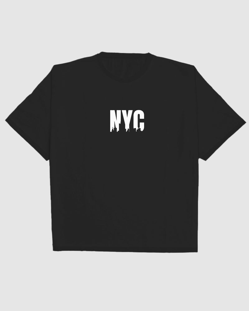 NYC CHEST PRINT OVERSIZED T-SHIRT