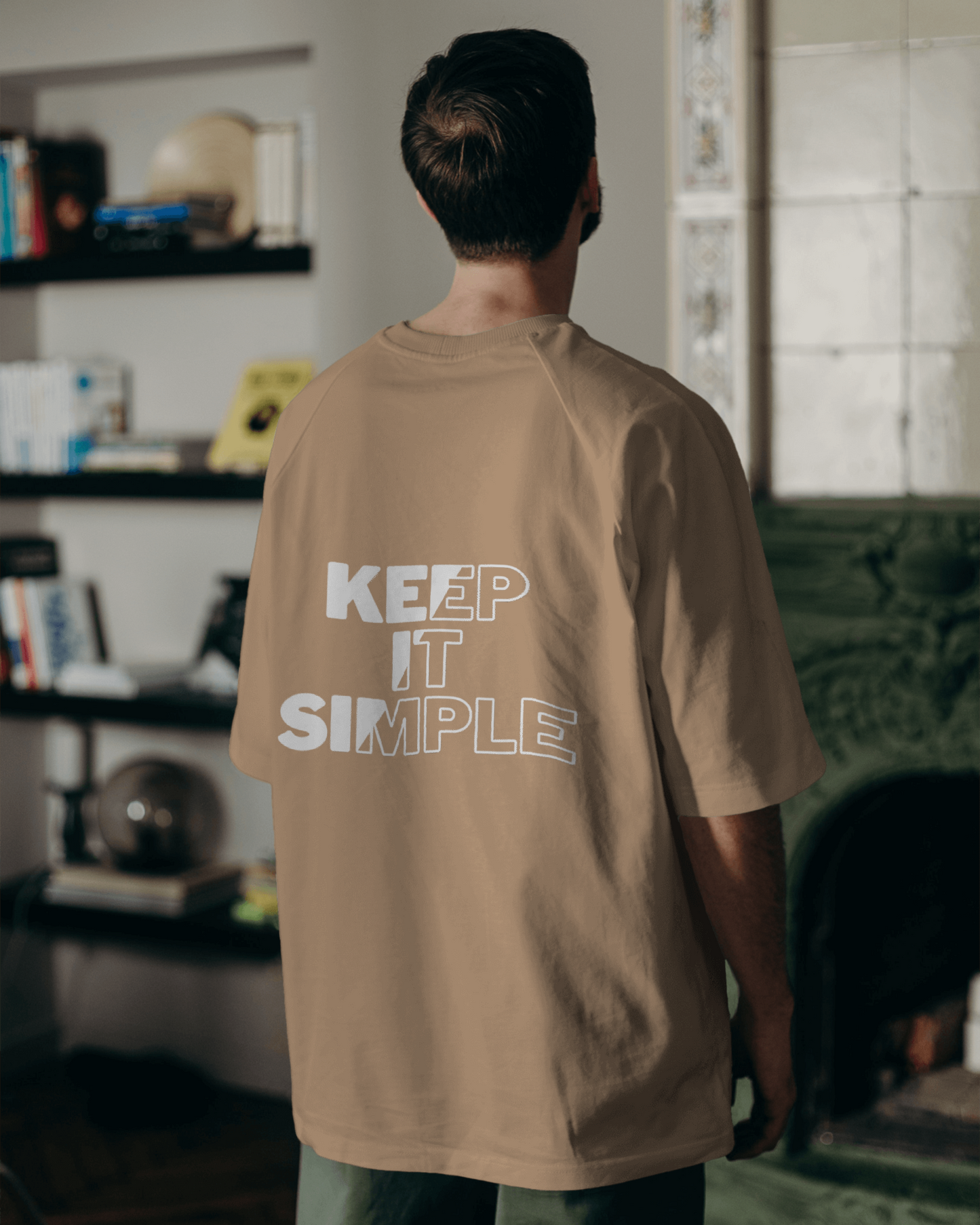 KEEP IT SIMPLE BACK PRINT OVERSIZED FIT